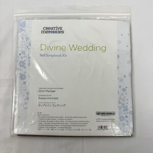 Creative Memories Divine Wedding 8x8 Scrapbook Kit Stickers‎ Paper Photo Mats